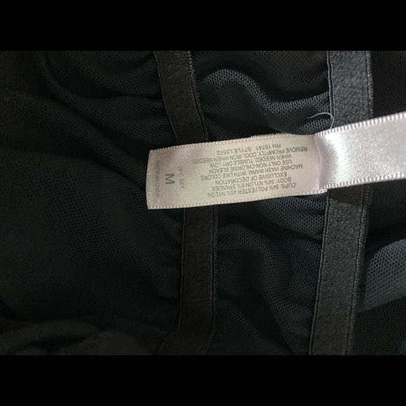 Inner Secrets M Black Nightie Nightgown Slip Dress Sexy Sheer Embroidery. - Picture 6 of 6